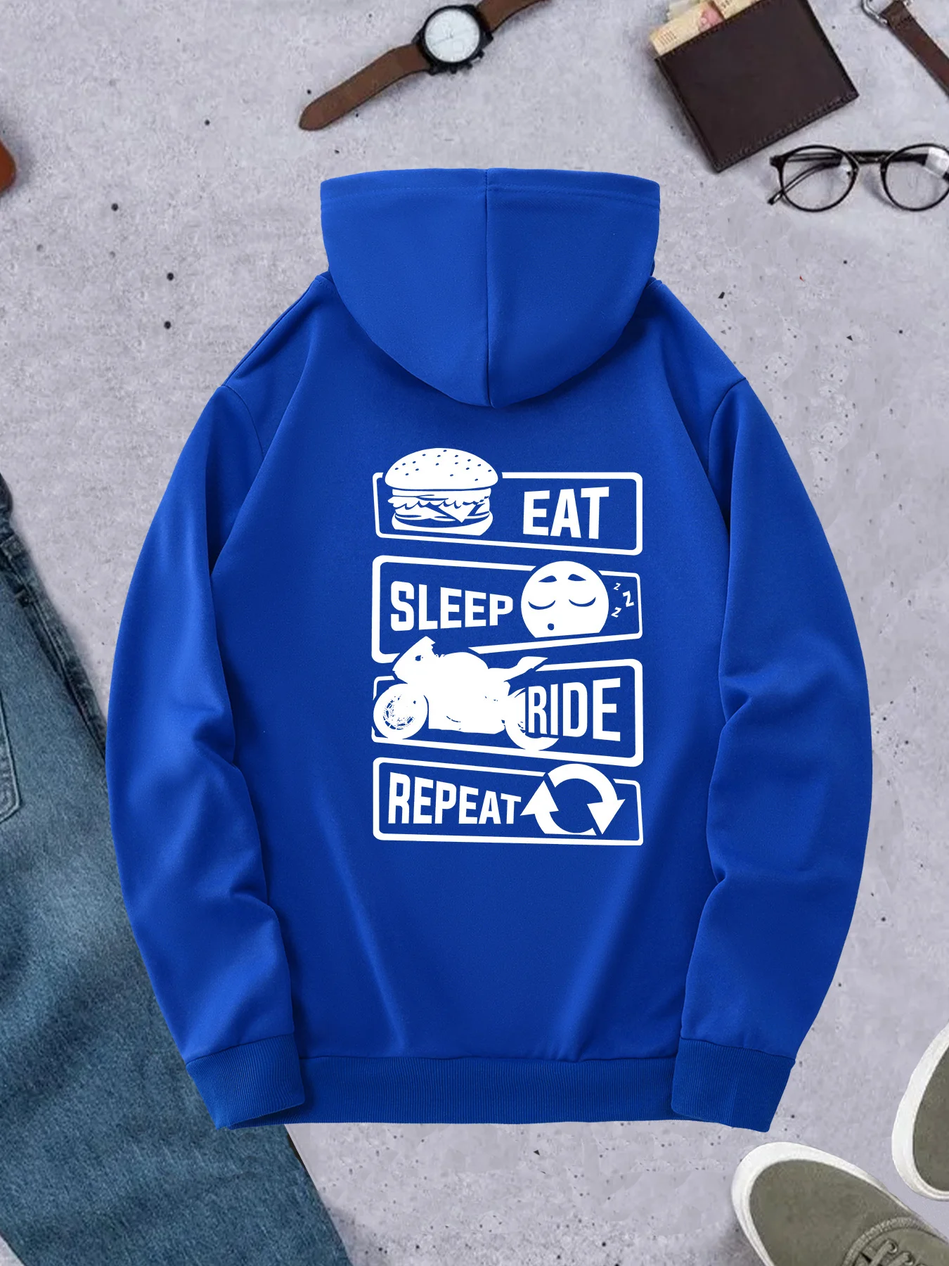 Korean Trend Men Hoodie Eat Sl - Korean Men Lifestyle ulasan dan harga